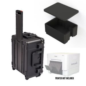 An image of the DNP DSRX1 Printer Travel Case and included supplies from ATA Photobooths.