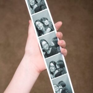 Printed photos from a photo booth are a unique keepsakes.