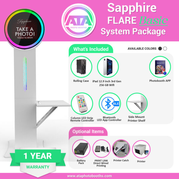 Sapphire FLARE Basic DSLR iPad Photobooth System Package