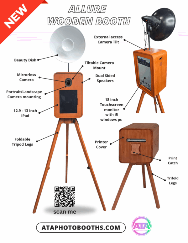 Photo Booth Shell Plans Allure Wooden Booth DIY Shell - ATA Photo Booths USA